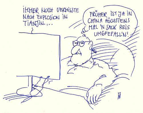 Cartoon: china früher (medium) by Andreas Prüstel tagged china,wirtschaft,wirtschaftswachstum,sicherheutsstandards,explosion,katastrophe,sack,reis,cartoon,karikatur,andreas,pruestel,china,wirtschaft,wirtschaftswachstum,sicherheutsstandards,explosion,katastrophe,sack,reis,cartoon,karikatur,andreas,pruestel