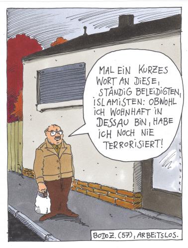 Cartoon: dessau (medium) by Andreas Prüstel tagged provinz,islamisten,terror,arbeitslosigkeit,terror,antiterror,provinz,islamisten,arbeitslosigkeit,11 september,911,afghanistan,al qaida,allah,attentat,bombenanschlag,dschihad,drohung,elfter september,fanatiker,fanatismus,fundamentalismus,geiselnahme,hamas,heilige krieg,ideologie,islamisierung,islamismus,islamist,islamkritik,israel,jihad,koran,meinungsfreiheit,mohammed,mohammedkarikatur,moschee,muslim,osama bin laden,radikalismus,religion,selbstmordattentat,taliban,terroranschlag,terrorismus,weltreligion,hartz 4,alg ii,1eurojob,agenda 2010,agentur für arbeit,arbeitsagentur,arbeitslos,arbeitslosengeld,arbeitslosenhilfe,arm,armut,hartz,hartz iv,jobcenter,soziale diskriminierung,soziale gegensätze,soziale kälte,sozialhilfe,sozialstaat,sozialsystem,11,september,al,qaida,elfter,heilige,krieg,osama,bin,laden,alg,ii,agenda,2010,agentur,für,arbeit,iv,soziale,diskriminierung,gegensätze,kälte