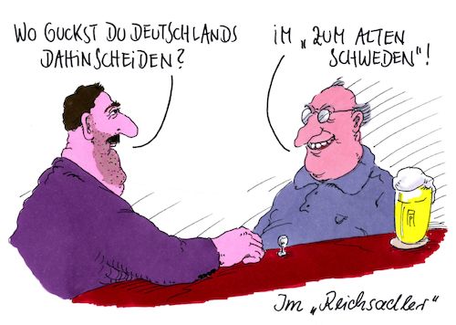 Cartoon: dhinscheiden (medium) by Andreas Prüstel tagged fußballweltmeisterschaft,vorrunde,entscheidungsspiel,deutschland,schweden,cartoon,karikatur,andreas,pruestel,fußballweltmeisterschaft,vorrunde,entscheidungsspiel,deutschland,schweden,cartoon,karikatur,andreas,pruestel