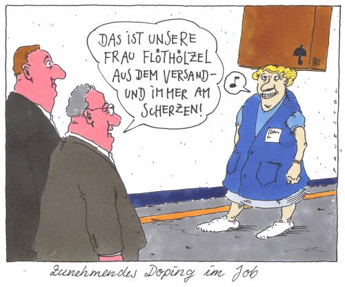 Cartoon: dop (medium) by Andreas Prüstel tagged doping,job
