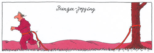 Cartoon: doppelsport (medium) by Andreas Prüstel tagged kombination,bungee,jogging,funsprt,freizeitsport,freizeitsport,jogging,bungee,kombination,sport