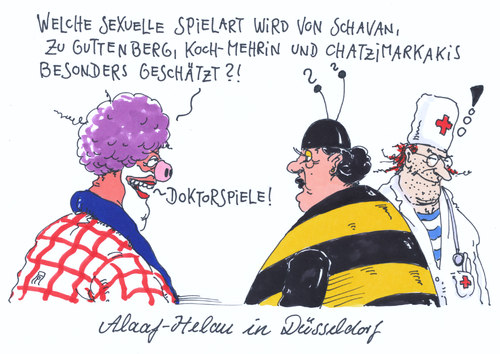 Cartoon: düsseldorf (medium) by Andreas Prüstel tagged karneval,düsseldorf,narren,närinnen,kostüme,alaaf,helau,schavan,kochmehrin,zuguttenberg,chatzimarkakis,doktortitel,doktorarbeit,aberkennung,doktorspiele,cartoon,karikatur,karneval,düsseldorf,narren,närinnen,kostüme,alaaf,helau,schavan,kochmehrin,zuguttenberg,chatzimarkakis,doktortitel,doktorarbeit,aberkennung,doktorspiele,cartoon,karikatur