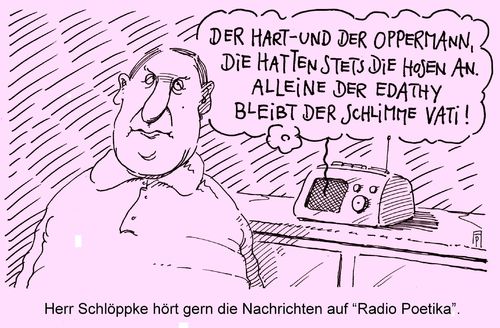 Cartoon: edathy usw (medium) by Andreas Prüstel tagged edathy,hartmann,oppermann,spd,affäre,untersuchungsausschuß,kinderpornographie,radio,nachrichten,poesie,cartoon,karikatur,edathy,hartmann,oppermann,spd,affäre,untersuchungsausschuß,kinderpornographie,radio,nachrichten,poesie,cartoon,karikatur