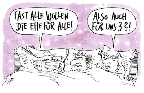 Cartoon: ehe für alle (medium) by Andreas Prüstel tagged parteien,wahlprogramme,bundestagswahl,ehe,für,alle,cartoon,karikatur,andreas,pruestel,parteien,wahlprogramme,bundestagswahl,ehe,für,alle,cartoon,karikatur,andreas,pruestel