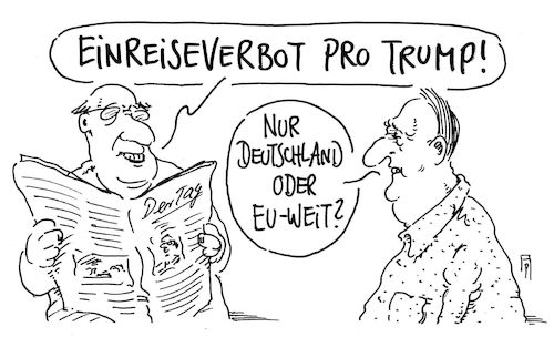 Cartoon: einreiseverbot (medium) by Andreas Prüstel tagged usa,trump,einreiseverbot,muslime,muslimische,länder,oberstes,gericht,cartoon,karikatur,andreas,pruestel,usa,trump,einreiseverbot,muslime,muslimische,länder,oberstes,gericht,cartoon,karikatur,andreas,pruestel