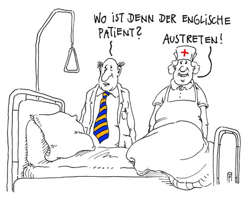 Cartoon: englischer patient (medium) by Andreas Prüstel tagged brexit,großbritannien,eu,europa,patient,roman,film,cartoon,karikatur,andreas,pruestel,brexit,großbritannien,eu,europa,patient,roman,film,cartoon,karikatur,andreas,pruestel