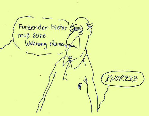 Cartoon: entmietung (medium) by Andreas Prüstel tagged mieter,wohnungskündigung,raucher,urteil,furz,vermieter,cartoon,karikatur,andreas,pruestel,mieter,wohnungskündigung,raucher,urteil,furz,vermieter,cartoon,karikatur,andreas,pruestel