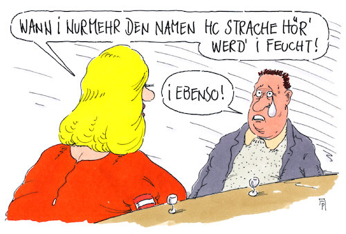 Cartoon: feuchtes österreich (medium) by Andreas Prüstel tagged österreich,neue,regierung,fpö,rechtspopulisten,vizekanzler,hc,strache,cartoon,karikarur,andreas,pruestel,österreich,neue,regierung,fpö,rechtspopulisten,vizekanzler,hc,strache,cartoon,karikarur,andreas,pruestel