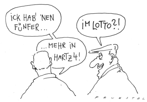 Cartoon: fünfer (medium) by Andreas Prüstel tagged hartz4,regelsatz,regelsatzerhöhung,verhöhnung,lotto,gewinn,hartz,arbeit,job,arbeitslosigkeit,arbeitslose,arbeitslos,regelsatzerhöhung,regelsatz,lotto,gewinn,verhöhnung