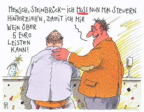 Cartoon: fünfeurowein (medium) by Andreas Prüstel tagged peer,steinbrück,kanzlerkandidat,spd,steuerhinterziehung,steuerflüchtlinge,billigwein,peer,steinbrück,kanzlerkandidat,spd,steuerhinterziehung,steuerflüchtlinge,billigwein