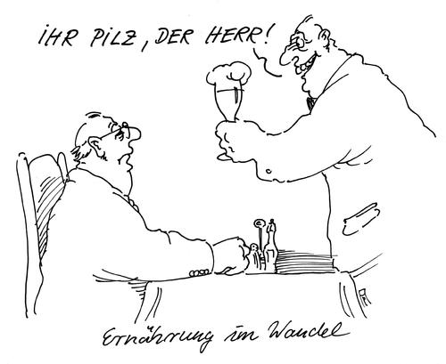 Cartoon: gepflegte zeiten (medium) by Andreas Prüstel tagged schimmelpilz,futtermittel,gift,krebs,cartoon,karikatur,schimmelpilz,futtermittel,gift,krebs,cartoon,karikatur