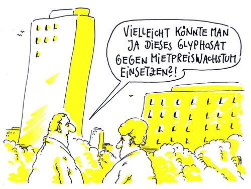 Cartoon: glyphosat (medium) by Andreas Prüstel tagged glyphosat,unkrautvernichtungsmittel,verbot,krebsgefahr,eu,europa,proteste,mietpreise,mietpreiswachstum,cartoon,karikatur,andreas,pruestel,glyphosat,unkrautvernichtungsmittel,verbot,krebsgefahr,eu,europa,proteste,mietpreise,mietpreiswachstum,cartoon,karikatur,andreas,pruestel