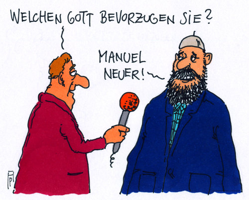 Cartoon: gott neuer (medium) by Andreas Prüstel tagged manuel,neuer,gott,götter,muslim,islam,fußball,cartoon,karikatur,andreas,pruestel,manuel,neuer,gott,götter,muslim,islam,fußball,cartoon,karikatur,andreas,pruestel