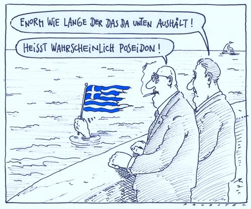Cartoon: greece (medium) by Andreas Prüstel tagged griechenland,sparpolitik,verarmung,poseidon,cartoon,karikatur,andreas,pruestel,griechenland,sparpolitik,verarmung,poseidon,cartoon,karikatur,andreas,pruestel