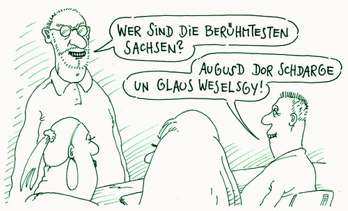 Cartoon: große sachsen (medium) by Andreas Prüstel tagged lokführerstreik,gdl,gewerkschaft,gewerkschaftsvorsitzender,claus,weselsky,sachsen,sächsisch,august,der,starke,cartoon,karikatur,andreas,pruestel,lokführerstreik,gdl,gewerkschaft,gewerkschaftsvorsitzender,claus,weselsky,sachsen,sächsisch,august,der,starke,cartoon,karikatur,andreas,pruestel