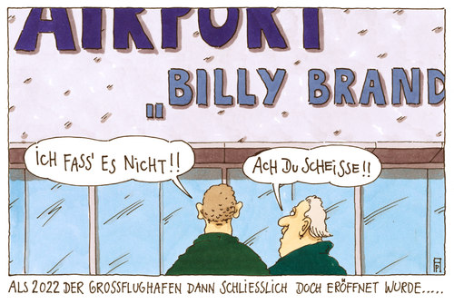 Cartoon: großflughafen (medium) by Andreas Prüstel tagged berlin,brandenburg,großflughafen,willy,brandt,peinlichkeiten,berlin,brandenburg,großflughafen,willy,brandt,peinlichkeiten