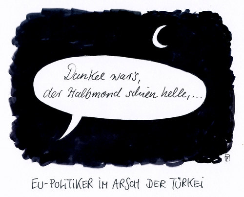 Cartoon: halbmond (medium) by Andreas Prüstel tagged eu,europa,türkei,flüchtlingspolitik,anbiederung,kinderreim,cartoon,karikatur,andreas,pruestel,eu,europa,türkei,flüchtlingspolitik,anbiederung,kinderreim,cartoon,karikatur,andreas,pruestel