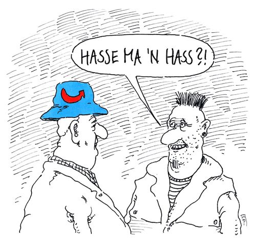 Cartoon: hass (medium) by Andreas Prüstel tagged afd,fremdenfeindlichkeit,flüchtlinge,hass,cartoon,karikatur,andreas,pruestel,afd,fremdenfeindlichkeit,flüchtlinge,hass,cartoon,karikatur,andreas,pruestel