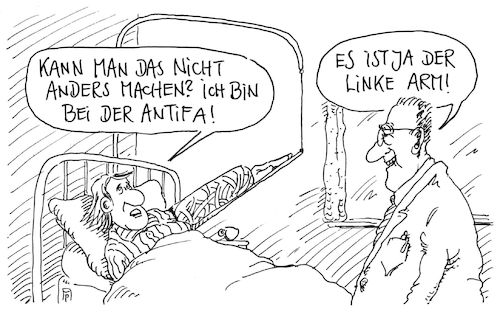 Cartoon: hitlergruß (medium) by Andreas Prüstel tagged hitlergruß,krankenhaus,patient,antifa,arzt,cartoon,karikatur,andreas,pruestel,hitlergruß,krankenhaus,patient,antifa,arzt,cartoon,karikatur,andreas,pruestel