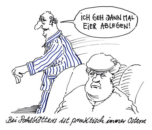 Cartoon: immer ostern (medium) by Andreas Prüstel tagged ostern,eier,ostereier,ablegen,schlaf,nachtruhe,ehepaar,pahlkötters,cartoon,karikatur,andreas,pruestel,ostern,eier,ostereier,ablegen,schlaf,nachtruhe,ehepaar,pahlkötters,cartoon,karikatur,andreas,pruestel