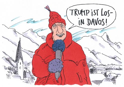 Cartoon: in davos (medium) by Andreas Prüstel tagged weltwirtschaftsgipfel,davos,schweiz,trump,verunsicherungen,wirtschaft,cartoon,karikatur,andreas,pruestel,weltwirtschaftsgipfel,davos,schweiz,trump,verunsicherungen,wirtschaft,cartoon,karikatur,andreas,pruestel