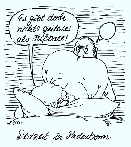 Cartoon: in paderborn (medium) by Andreas Prüstel tagged fußball,bundesliga,aufstieg,sc,paderborn,oralverkehr,geilheit,cartoon,karikatur,andreas,pruestel,fußball,sex,bundesliga,aufstieg,sc,paderborn,oralverkehr,geilheit,cartoon,karikatur,andreas,pruestel