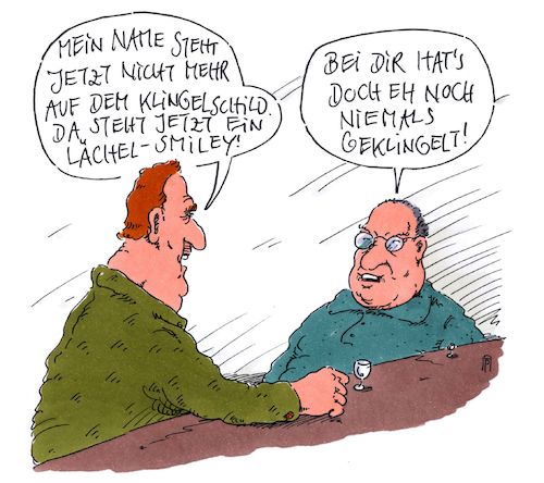 Cartoon: klingelschild (medium) by Andreas Prüstel tagged klingelschilder,namen,datenschutz,schwachsinn,cartoon,karikatur,andreas,pruestel,klingelschilder,namen,datenschutz,schwachsinn,cartoon,karikatur,andreas,pruestel