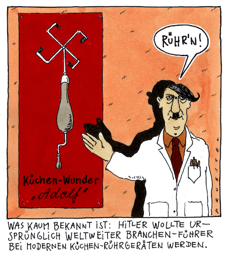 Cartoon: küchenwunder (medium) by Andreas Prüstel tagged adolf,hitler,branchenfüher,küchengeräte,rührgeräte,cartoon,karikatur,andreas,pruestel,adolf,hitler,branchenfüher,küchengeräte,rührgeräte,cartoon,karikatur,andreas,pruestel