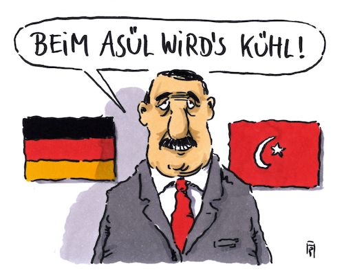 Cartoon: kühl (medium) by Andreas Prüstel tagged türkei,türkische,militärs,asylanträge,deutschland,putsch,gülenanhänger,cartoon,karikatur,andreas,pruestel,türkei,türkische,militärs,asylanträge,deutschland,putsch,gülenanhänger,cartoon,karikatur,andreas,pruestel