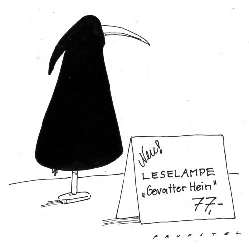 Cartoon: leselampe (medium) by Andreas Prüstel tagged lesen,licht,lampe,verkauf,lesen,licht,lampe,verkauf,buch,bücher,frankfurter buchmesse,gevatter tod,sterben,leselampe,literatur,frankfurter,buchmesse,gevatter,tod