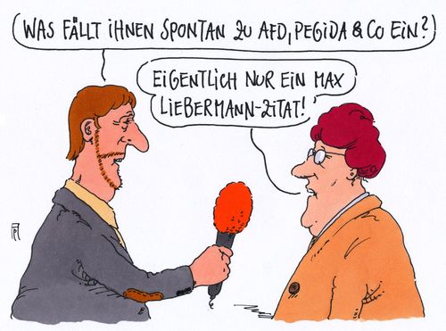 Cartoon: liebermann-zitat (medium) by Andreas Prüstel tagged afd,pegida,rechtsradikale,nationalismus,max,liebermann,zitat,faschismus,cartoon,karikatur,andreas,pruestel,afd,pegida,rechtsradikale,nationalismus,max,liebermann,zitat,faschismus,cartoon,karikatur,andreas,pruestel