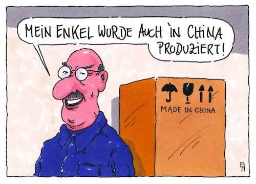 Cartoon: made in china (medium) by Andreas Prüstel tagged china,exportnation,wirtschaft,enkel,cartoon,karikatur,andreas,pruestel,china,exportnation,wirtschaft,enkel,cartoon,karikatur,andreas,pruestel