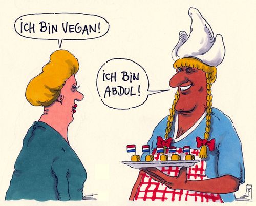 Cartoon: meisje (medium) by Andreas Prüstel tagged niederlande,holland,meisje,käse,vegan,veganismus,abdul,cartoon,karikatur,andreas,pruestel,niederlande,holland,meisje,käse,vegan,veganismus,abdul,cartoon,karikatur,andreas,pruestel