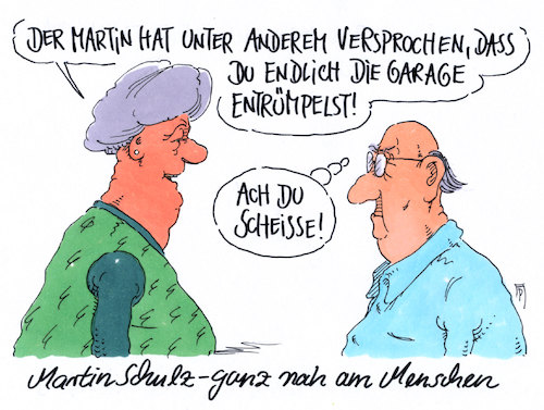 Cartoon: nah am menschen (medium) by Andreas Prüstel tagged bundestagswahl,kanzlerkandidat,spd,martin,schulz,versprechungen,cartoon,karikatur,andreas,pruestel,bundestagswahl,kanzlerkandidat,spd,martin,schulz,versprechungen,cartoon,karikatur,andreas,pruestel