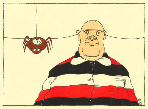 Cartoon: nazinetz (medium) by Andreas Prüstel tagged karikatur,cartoon,knast,neonazis,terrornetzwerk,netzwerk,nsu,nsu,netzwerk,terrornetzwerk,neonazis,knast,cartoon,karikatur