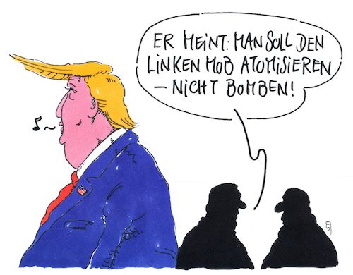 Cartoon: nicht bomben (medium) by Andreas Prüstel tagged usa,bombenfunde,rohrbomben,demokraten,medien,linker,mob,trumpkritiker,trumb,cartoon,karikatur,andreas,pruestel,usa,bombenfunde,rohrbomben,demokraten,medien,linker,mob,trumpkritiker,trumb,cartoon,karikatur,andreas,pruestel