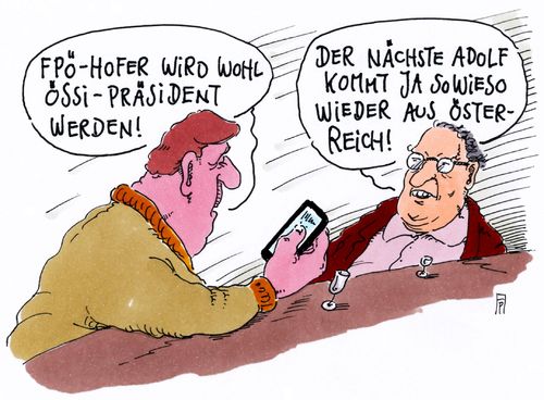 Cartoon: össi-präsident (medium) by Andreas Prüstel tagged österreich,präsidentschaftwahl,norbert,hofer,fpö,rechtspopulisten,adolf,hitler,cartoon,karikatur,andreas,pruestel,österreich,präsidentschaftwahl,norbert,hofer,fpö,rechtspopulisten,adolf,hitler,cartoon,karikatur,andreas,pruestel