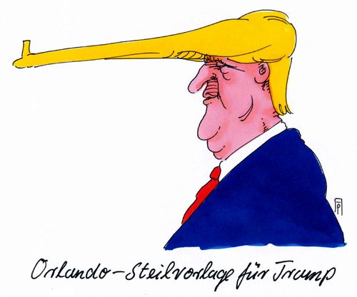 Cartoon: orlando (medium) by Andreas Prüstel tagged orlando,usa,massaker,trump,wahlkampf,steivorlage,waffen,islamfeindlichkeit,cartoon,karikatir,andreas,pruestel,orlando,usa,massaker,trump,wahlkampf,steivorlage,waffen,islamfeindlichkeit,cartoon,karikatir,andreas,pruestel