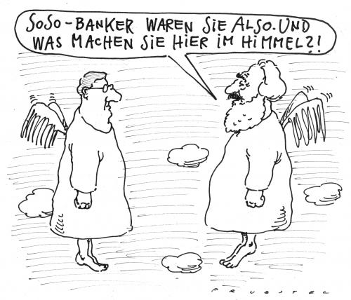 Cartoon: o.t. (medium) by Andreas Prüstel tagged finanzkrise,himmel,marx,cartoon,cartoons,himmel,gott,bank,banken,jenseits,tod,sterben,banker,geld,wirtschaft,finanzkrise,wirtschaftskrise,marx