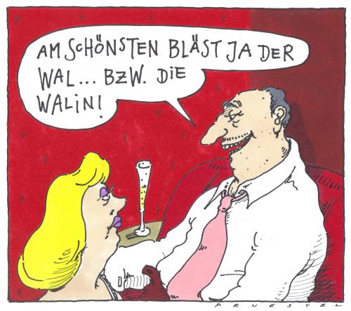 Cartoon: o.t. (medium) by Andreas Prüstel tagged wal,puff