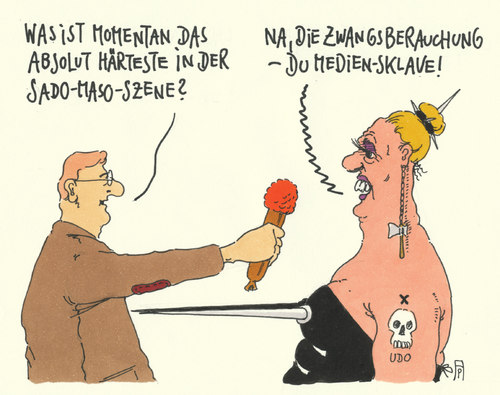 Cartoon: passivrauchen (medium) by Andreas Prüstel tagged rauchen,raucher,rauchverbote,passivrauchen,sm,sadomaso,domina,tv,medien,interview,cartoon,karikatur,andreas,pruestel,rauchen,raucher,rauchverbote,passivrauchen,sm,sadomaso,domina,tv,medien,interview,cartoon,karikatur,andreas,pruestel