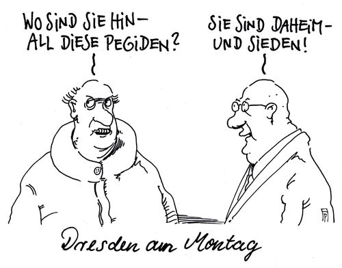 Cartoon: pegiden (medium) by Andreas Prüstel tagged pegida,pegiden,dresden,montagsdemos,montag,sieden,cartoon,karikatur,andreas,pruestel,pegida,pegiden,dresden,montagsdemos,montag,sieden,cartoon,karikatur,andreas,pruestel