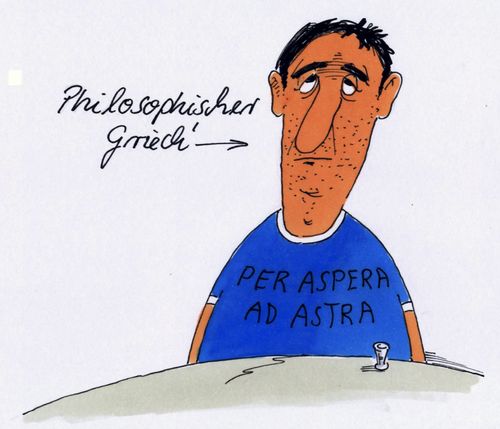 Cartoon: philosophisch (medium) by Andreas Prüstel tagged griechenland,schuldenkrise,eu,euro,philosophie,latein,lateinisch,spruch,grieche,cartoon,karikatur,andreas,pruestel,griechenland,schuldenkrise,eu,euro,philosophie,latein,lateinisch,spruch,grieche,cartoon,karikatur,andreas,pruestel