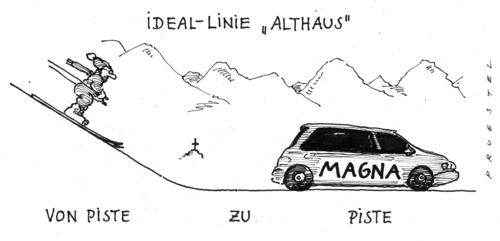 Cartoon: pistenfuchs (medium) by Andreas Prüstel tagged althaus,skiunfall,magna,übergänge,althaus,skiunfall,magna,übergänge