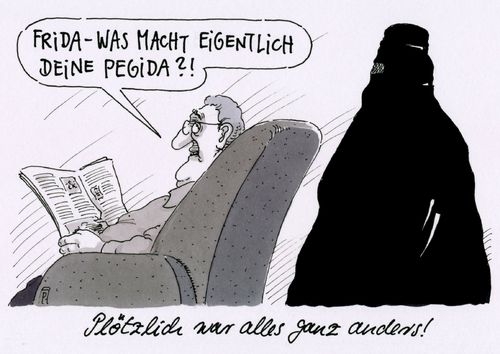 Cartoon: plötzlich (medium) by Andreas Prüstel tagged pegida,lügenpresse,burka,muslima,islam,cartoon,karikatur,andreas,pruestel,pegida,lügenpresse,burka,muslima,islam,cartoon,karikatur,andreas,pruestel