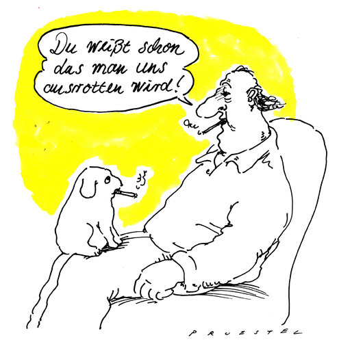 Cartoon: raucher (medium) by Andreas Prüstel tagged rauchen,raucher,rauchverbote,zigaretten,hund,drogen,sucht,raucher,rauchverbote,zigaretten,hund,drogen,sucht,gesundheit