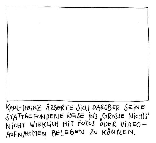 Cartoon: reise (medium) by Andreas Prüstel tagged nichts,reise,foto,video,beleg