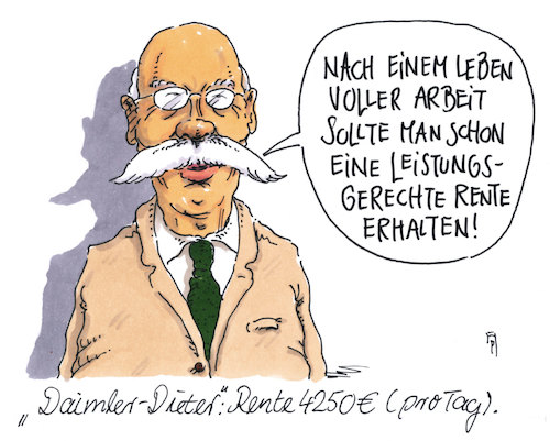 Cartoon: rente (medium) by Andreas Prüstel tagged grundrente,rente,mindestsicherung,dieter,zetsche,daimler,cartoon,karikatur,andreas,pruestel,grundrente,rente,mindestsicherung,dieter,zetsche,daimler,cartoon,karikatur,andreas,pruestel