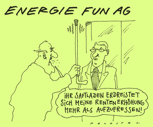 Cartoon: rentenschwund (medium) by Andreas Prüstel tagged rentenerhöhung,rente,rentner,preissteigerungen,energiepreise,rentenerhöhung,rentner,preissteigerungen,energiepreise,rente