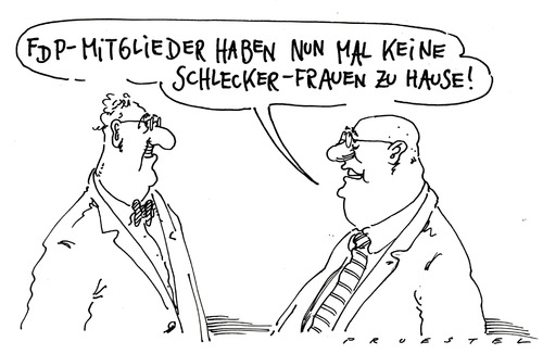 Cartoon: schlecker-frauen (medium) by Andreas Prüstel tagged schlecker,insolvenz,rettungsversuche,fdp,schlecker,insolvenz,rettungsversuche,fdp